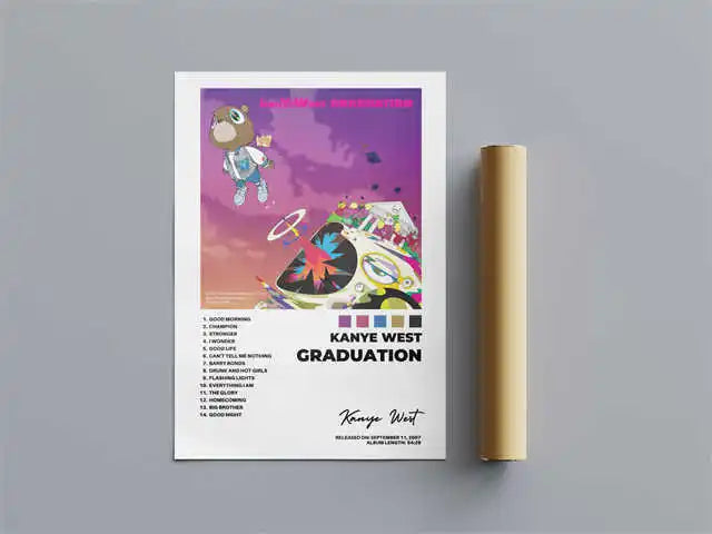 Kanye West "Graduation" Canvas Print Poster (30x40cm)