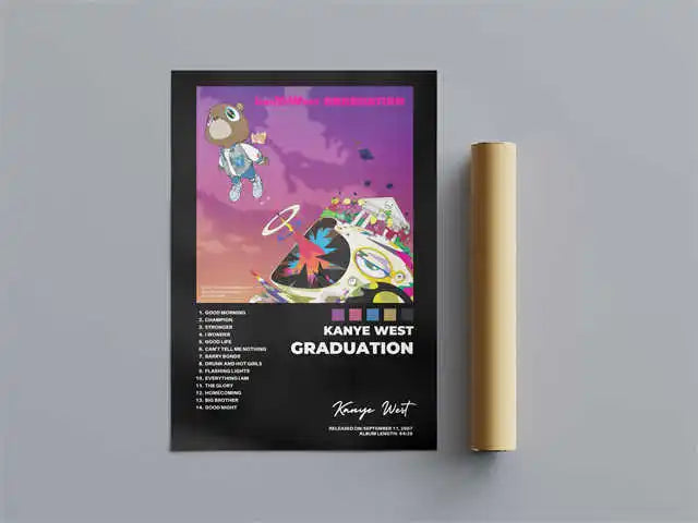 Kanye West "Graduation" Canvas Print Poster (30x40cm)